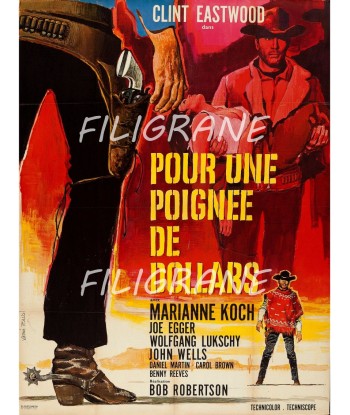 CINéMA POUR UNE POIGNéE DOLLARS Rgbo-POSTER/REPRODUCTION d1 AFFICHE VINTAGE acheter