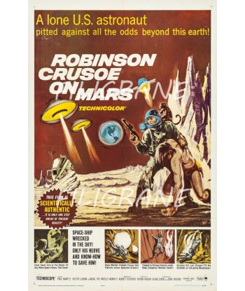 CINéMA ROBINSON CRUSOE on MARS Rjpn-POSTER/REPRODUCTION d1 AFFICHE VINTAGE s'inspire de l'anatomie humaine