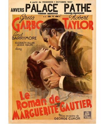 CINéMA ROMAN MARGUERITE GAUTIER Rjbz-POSTER/REPRODUCTION d1 AFFICHE VINTAGE Pour