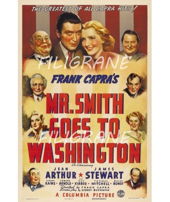 CINéMA SMITH GOES to WASHINGTON Rmiw-POSTER/REPRODUCTION d1 AFFICHE VINTAGE hantent personnes