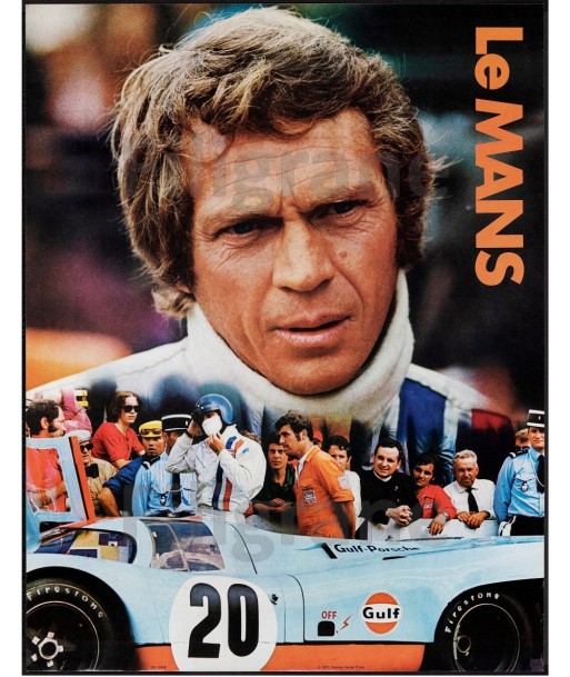 CINéMA STEVE MC QUEEN LE MANS Rsso-POSTER/REPRODUCTION d1 AFFICHE VINTAGE ou a consommer sur place