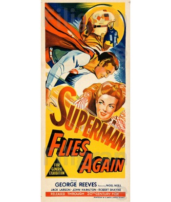 CINéMA SUPERMAN FLIES AGAIN Rsin-POSTER/REPRODUCTION d1 AFFICHE VINTAGE outlet