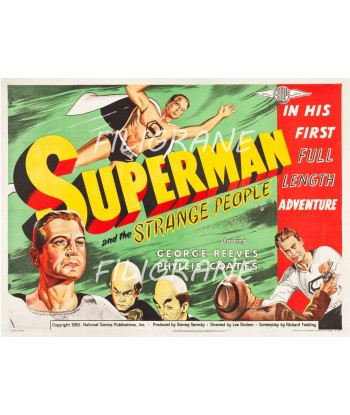 CINéMA SUPERMAN STRANGE PEOPLE Rlhz-POSTER/REPRODUCTION d1 AFFICHE VINTAGE pas cher chine