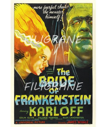 CINéMA THE BRIDE of FRANKENSTEIN Rpqf-POSTER/REPRODUCTION d1 AFFICHE VINTAGE s'inspire de l'anatomie humaine