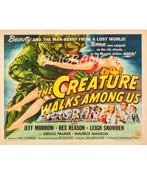 CINéMA THE CREATUREWALKS AMONG US Rqfo-POSTER/REPRODUCTION d1 AFFICHE VINTAGE vente chaude votre 