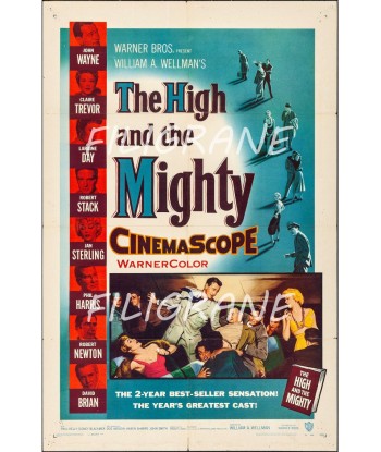 CINéMA THE HIGH and the MIGHTY Rapb-POSTER/REPRODUCTION d1 AFFICHE VINTAGE Voir les baskets