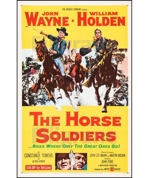 CINéMA THE HORSE SOLDIERS Rdsw-POSTER/REPRODUCTION d1 AFFICHE VINTAGE Toutes les collections ici