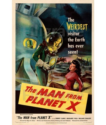 CINéMA THE MAN from PLANET X Rdvn-POSTER/REPRODUCTION d1 AFFICHE VINTAGE Livraison rapide