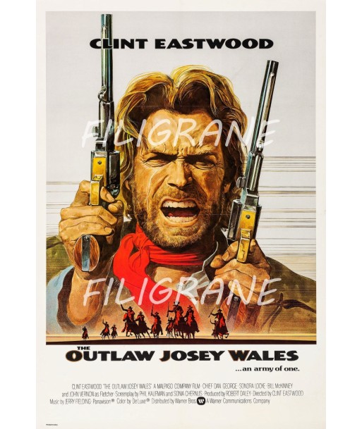 CINéMA THE OUTLAW JOSEY WALES Rvdx-POSTER/REPRODUCTION d1 AFFICHE VINTAGE français