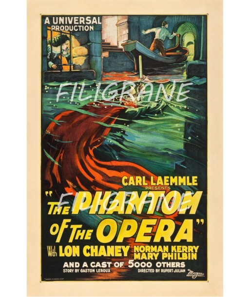 CINéMA THE PHANTOM of the OPERA Robt-POSTER/REPRODUCTION d1 AFFICHE VINTAGE Profitez des Offres !