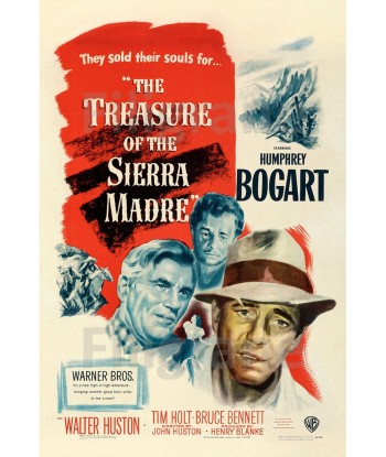 CINéMA THE TREASURE SIERRA MADRE Rlmz-POSTER/REPRODUCTION d1 AFFICHE VINTAGE solde