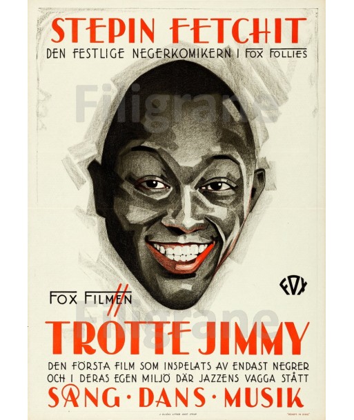 CINéMA TROTTE JIMMY Rrth-POSTER/REPRODUCTION d1 AFFICHE VINTAGE est présent 