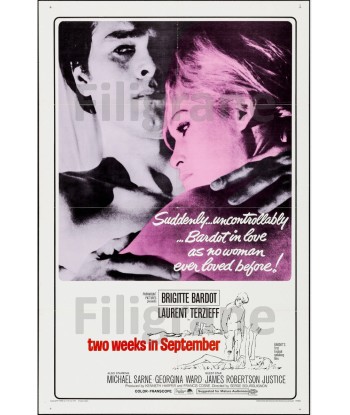 CINéMA TWO WEEKS in SEPTEMBER Rcxq-POSTER/REPRODUCTION d1 AFFICHE VINTAGE la chaussure