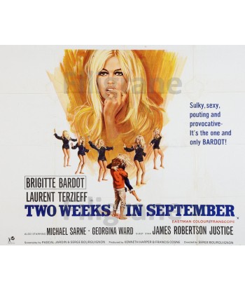 CINéMA TWO WEEKS in SEPTEMBER Rpfo-POSTER/REPRODUCTION d1 AFFICHE VINTAGE une grave pollution 