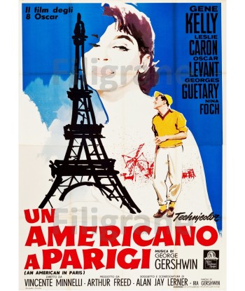 CINéMA UN AMERICANO A PARIGI Regm-POSTER/REPRODUCTION d1 AFFICHE VINTAGE de l' environnement