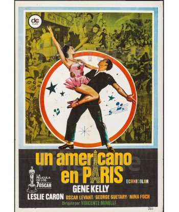 CINéMA UN AMERICANO en PARIS Rbfy-POSTER/REPRODUCTION d1 AFFICHE VINTAGE la livraison gratuite