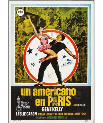 CINéMA UN AMERICANO en PARIS Rbgm-POSTER/REPRODUCTION d1 AFFICHE VINTAGE à prix réduit toute l'année