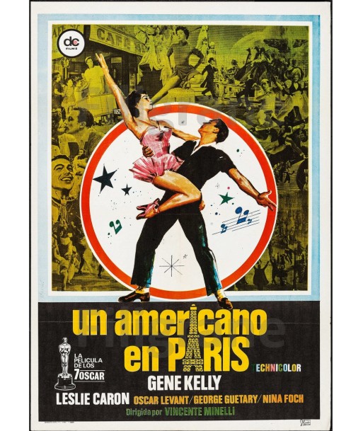 CINéMA UN AMERICANO en PARIS Rbgm-POSTER/REPRODUCTION d1 AFFICHE VINTAGE à prix réduit toute l'année