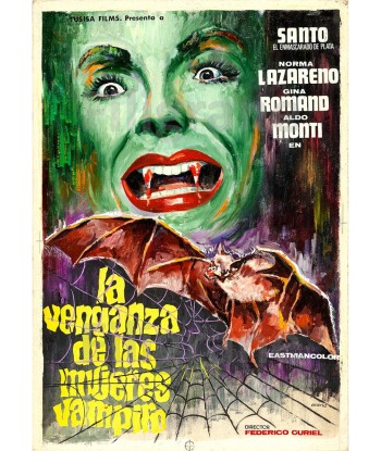 CINéMA VENGANZA MUJERES VAMPIRO Rqzo-POSTER/REPRODUCTION d1 AFFICHE VINTAGE les ligaments