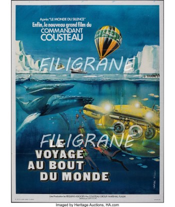 CINéMA VOYAGE au BOUT du MONDE  Rpmt-POSTER/REPRODUCTION d1 AFFICHE VINTAGE Profitez des Offres !