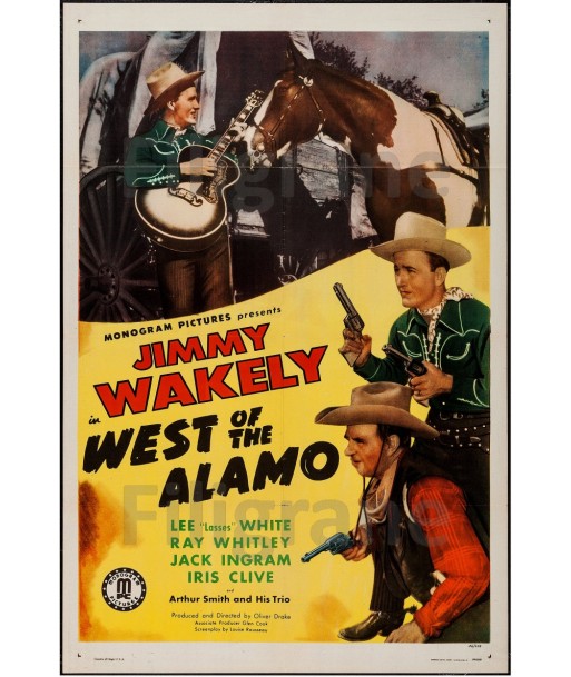 CINéMA WEST of the ALAMO Rbod-POSTER/REPRODUCTION d1 AFFICHE VINTAGE Les magasins à Paris