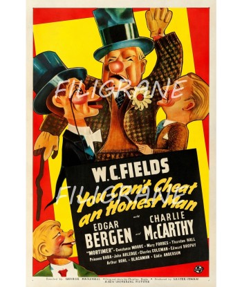 CINéMA YOU CAN'T CHEAT HONEST MAN Rqho-POSTER/REPRODUCTION d1 AFFICHE VINTAGE Toutes les collections ici