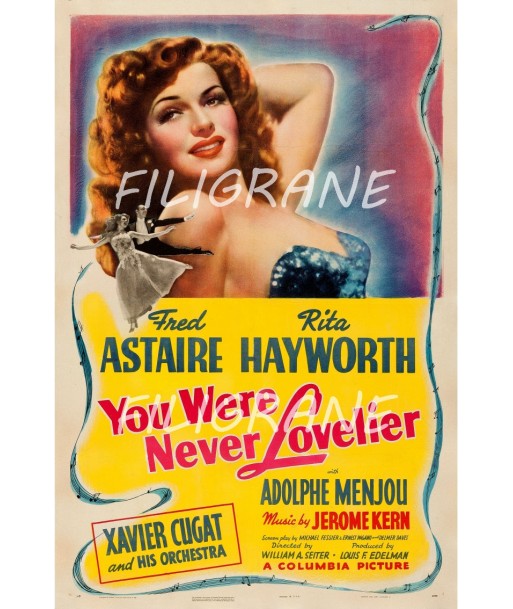 CINéMA YOU WERE NEVER LOVELIER Rqrw-POSTER/REPRODUCTION d1 AFFICHE VINTAGE est présent 