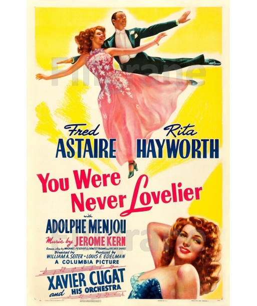 CINéMA YOU WERE NEVER LOVELIER Rufl-POSTER/REPRODUCTION d1 AFFICHE VINTAGE JUSQU'A -70%! 