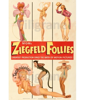 CINéMA ZIEGFELD FOLLIES Rfnh-POSTER/REPRODUCTION d1 AFFICHE VINTAGE 50-70% off 