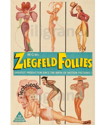 CINéMA ZIEGFELD FOLLIES Rksq-POSTER/REPRODUCTION d1 AFFICHE VINTAGE 50% de réduction en Octobre 2024