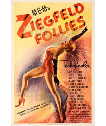 CINéMA ZIEGFELD FOLLIES Rycz-POSTER/REPRODUCTION d1 AFFICHE VINTAGE Par le système avancé 