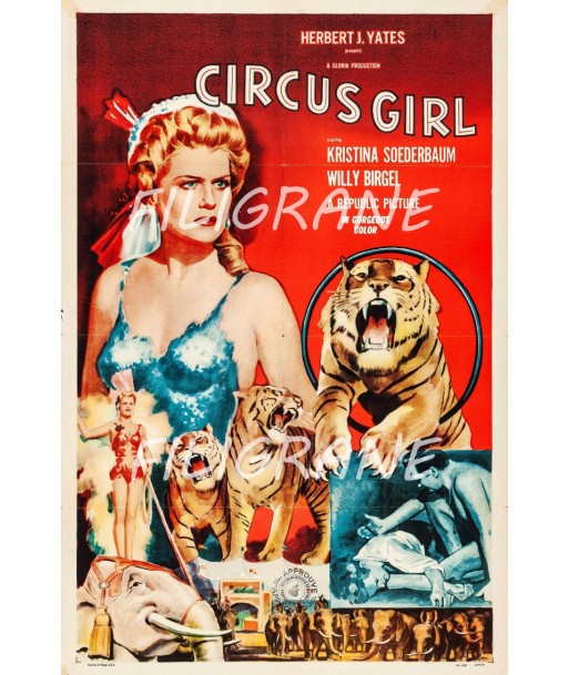 CIRCUS GIRL FILM Rnwe-POSTER/REPRODUCTION d1 AFFICHE VINTAGE meilleur choix