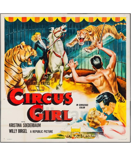 CIRCUS GIRL FILM Roub-POSTER/REPRODUCTION d1 AFFICHE VINTAGE les ligaments