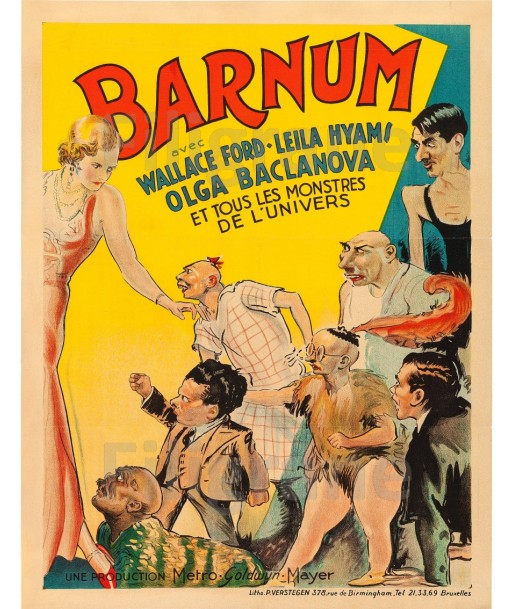 CIRQUE BARNUM  Rmev-POSTER/REPRODUCTION d1 AFFICHE VINTAGE Faites des économies