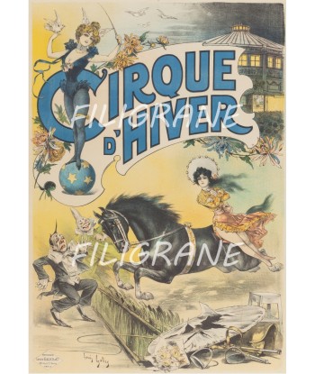 CIRQUE D'HIVER Ryry-POSTER/REPRODUCTION d1 AFFICHE VINTAGE Paris Déstockage Promo