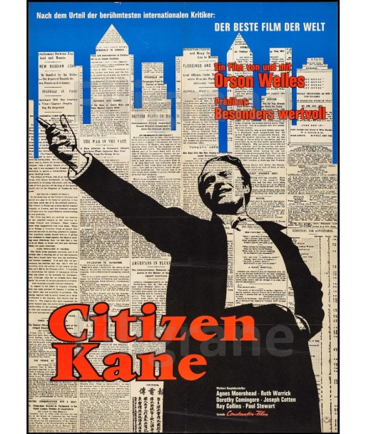 CITIZEN KANE FILM Rdav-POSTER/REPRODUCTION d1 AFFICHE VINTAGE 50-70% off 