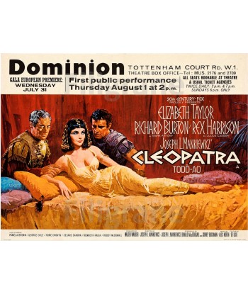 CLEOPATRA FILM Rivj-POSTER/REPRODUCTION d1 AFFICHE VINTAGE pas cher 