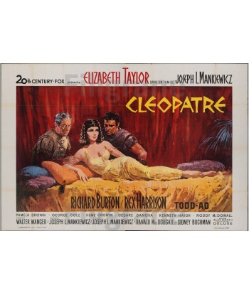 CLEOPATRE FILM Rhfh-POSTER/REPRODUCTION d1 AFFICHE VINTAGE rembourrage situé sous