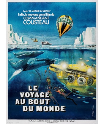 COMMANDANT COUSTEAU FILM Rchj-POSTER/REPRODUCTION d1 AFFICHE VINTAGE en linge