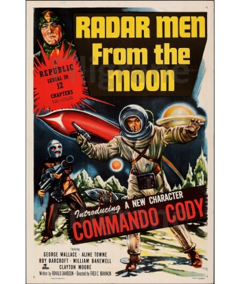 COMMANDO CODY FILM Reai-POSTER/REPRODUCTION d1 AFFICHE VINTAGE de technologie