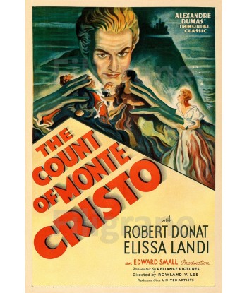 COMTE de MONTE CRISTO FILM Rwwb-POSTER/REPRODUCTION d1 AFFICHE VINTAGE outlet