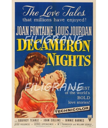 DECAMERON NIGHTS FILM Rbnj-POSTER/REPRODUCTION d1 AFFICHE VINTAGE store