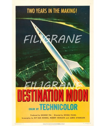 DESTINATION MOON FILM Rsxh-POSTER/REPRODUCTION d1 AFFICHE VINTAGE meilleur choix