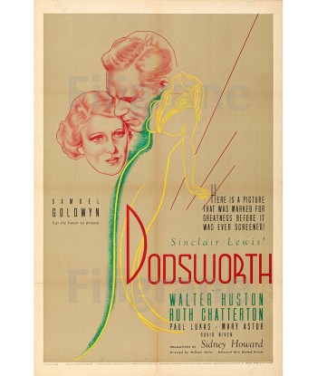 DODSWORTH FILM Rtxi-POSTER/REPRODUCTION d1 AFFICHE VINTAGE Dans la société mordern