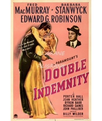 DOUBLE INDEMNITY FILM Rtfi-POSTER/REPRODUCTION d1 AFFICHE VINTAGE Comparez et commandez 