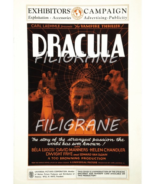 DRACULA FILM Rbuw-POSTER/REPRODUCTION d1 AFFICHE VINTAGE suggérées chez