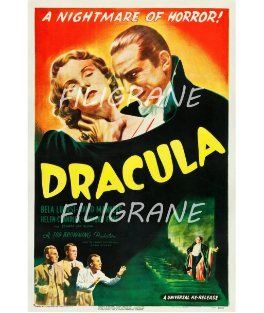 DRACULA  FILM Rhsk-POSTER/REPRODUCTION d1 AFFICHE VINTAGE basket pas cher