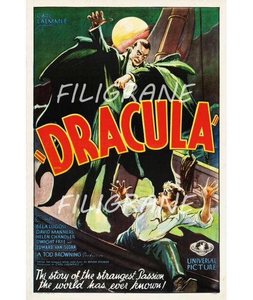 DRACULA  FILM Rndm-POSTER/REPRODUCTION d1 AFFICHE VINTAGE la colonne vertébrale