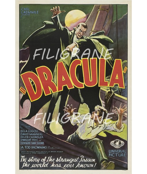 DRACULA FILM Rqrl-POSTER/REPRODUCTION d1 AFFICHE VINTAGE À commander