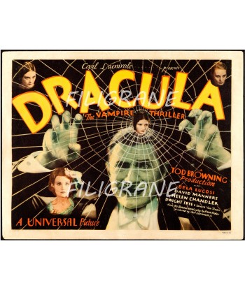 DRACULA FILM Rwhi-POSTER/REPRODUCTION d1 AFFICHE VINTAGE en stock